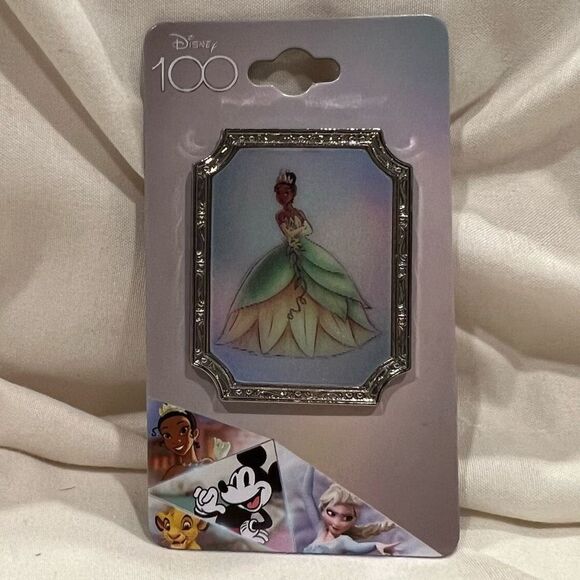 Loungefly X Disney100 Princess and the Frog Tiana Sketch Lenticular Pin NWT - Picture 1 of 5
